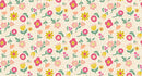 QT Fabrics, Sweet Summer, Ditsy Floral, Lt Peach