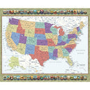 QT Fabrics, US MAP Panel, Where Are You From