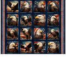 Quilting Treasures, 1776, Picture Patches Panel, Navy