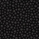 Quilting Treasures, Quilting Illusions, Paw Prints, Black on Black