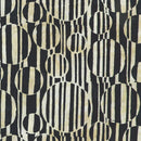 Robert Kaufman, Artisan Batiks, Concerto, Striped Circles, Black