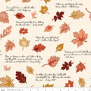 Riley Blake, Beverly McCullough, Cozy Autumn, Quotes Putty Cream