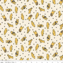 Riley Blake, Classic Winnie The Pooh,Tossed Bears, Cream