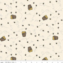Riley Blake, Classic Winnie The Pooh, Beehives, Cream