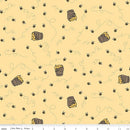 Riley Blake, Classic Winnie The Pooh, Beehives, Sunshine