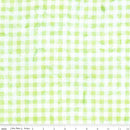 Riley Blake, Daisy Dots Batiks, Check, Lime Green