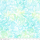 Riley Blake, Daisy Dots Batiks, Filigree, Aqua