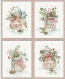 Riley Blake, Lisa Audit, Holiday Spirit, Season's Greetings Pillow Panel, 35.5" X 43"