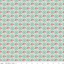Riley Blake, Love You Always, Floral Plaid, Mist