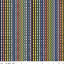 Riley Blake, New Box of Crayons, Stripe, Black