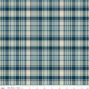 Riley Blake, Plaid Venture Club, Fisher Plaid, Blue