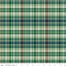 Riley Blake, Plaid Venture Club, Fisher Plaid, Green