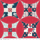 Riley Blake, Sweet Freedom, Wide Backing, Red
