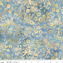 Rley Blake Expressions Batiks, Floral Grid, Old China, Pebble Pastiche