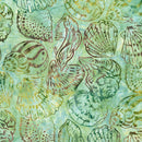 Robert Kaufman, Artisan Batiks, Coastal Shells, Island Green