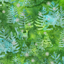 Robert Kaufman, Artisan Batiks, Evergreen Ice Metallic, Evergreen