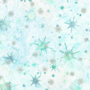 Robert Kaufman, Artisan Batiks, Evergreen Ice Metallic, Ice Blue