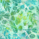 Robert Kaufman, Artisan Batiks, Evergreen Ice Metallic, Turquoise Blue