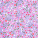 Robert Kaufman, Happy Easter, Small Flowers on Lilac