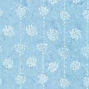 Robert Kaufman, Kasuri Batiks, Dotted Stripe, Sky Blue