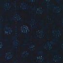 Robert Kaufman, Kasuri Batiks, Dotty Stripe, Very Dark Indigo
