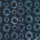 Robert Kaufman, Kasuri Batiks, Small Flowers, Dark Indigo