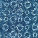 Robert Kaufman, Kasuri Batiks, Small Flowers, Indigo