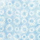 Robert Kaufman, Kasuri Batiks, Small Flowers, Sky Blue