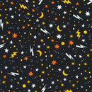 Robert Kaufman, Lights Out, Stars & Lightning, Multi/Black