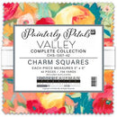 Robert Kaufman, Painterly Petals, Valley Charm Pack 42 Pieces