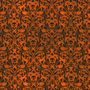 Robert Kaufman, Ravenwood, Curls & Swirls, Pumpkin Orange