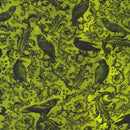 Robert Kaufman, Ravenwood, Packed Ravens, Acid Lime Green