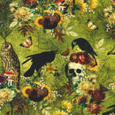 Robert Kaufman, Ravenwood, Ravens & Skulls, Acid Green