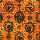 Robert Kaufman, Ravenwood, Ravens Striped Motifs, Orange Spice