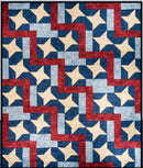 Star Rail Patriotic Quilt Kit  60" X 72"