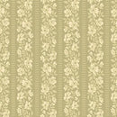 Studio e, Elizabeth, Floral Stripe, Sage