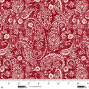 Studio e Fabrics, Pieces of America, Red Paisley
