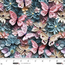 Studio e, Funny Girl, Another Dimension, Butterflies & Flowers, Slate Blue
