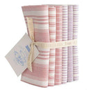 Tilda Woven Tea Towel 6pc FQ Bundle Red Plum