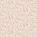 Timeless Treasures, Berry Sweet, Mini Strawberry Blossoms on Pink