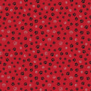 Timeless Treasures, Cat Paws, Red