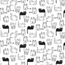 Timeless Treasures, Cats Nap Time, White