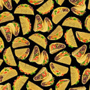 Timeless Treasures, Crispy Hard Shell Tacos on Black