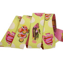 Tula Pink, Renaissance Ribbon, 1 " (25mm) Wide. School Crossing, Seagrass Lime Green