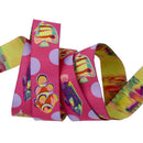 Tula Pink, Renaissance Ribbon, 1" (25mm) Wide. School Crossing, Ultraviolet Pink