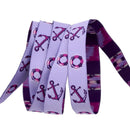 Tula Pink, Renaissance Ribbon, 5/8" (16mm) wide, Floaties & Sinkies, Ultraviolet Purple