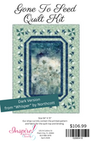 Whisper, Gone To Seed Quilt Kit - Dark Version Paper Piecing