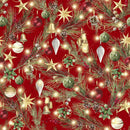 White Owl Fabrics, Merry & Bright, Joy of the Season, Red