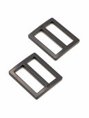 Widemouth Sliders Black Metal 1 inch/Set of 2