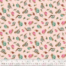 Windham Fabrics, Forest Fruits, Snails, Pale Pink